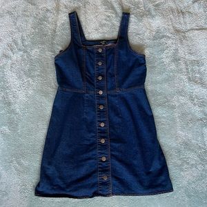 Jean button up dress